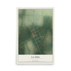 Map of La Due, Missouri, 12 x 18 inch unframed archival matte print
