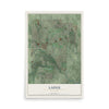 Map of Ladue, Missouri, 12 x 18 inch unframed archival matte print