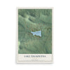 Map of Lake Tekakwitha, Missouri, 12 x 18 inch unframed archival matte print