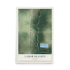 Map of Lamar Heights, Missouri, 12 x 18 inch unframed archival matte print