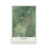 Map of Lawson, Missouri, 12 x 18 inch unframed archival matte print