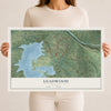 Map of Leadwood, Missouri, 12 x 18 inch unframed archival matte print