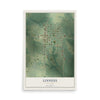 Map of Linneus, Missouri, 12 x 18 inch unframed archival matte print