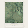 Lithium, Missouri map print, the full design