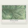 Macks Creek, Missouri map print, the full design