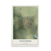 Map of Martinsburg, Missouri, 12 x 18 inch unframed archival matte print
