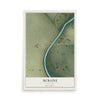 Map of McBaine, Missouri, 12 x 18 inch unframed archival matte print