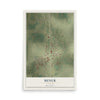 Map of Miner, Missouri, 12 x 18 inch unframed archival matte print