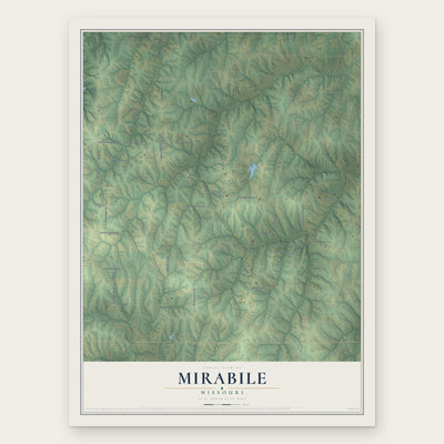 Mirabile, Missouri map print, the full design