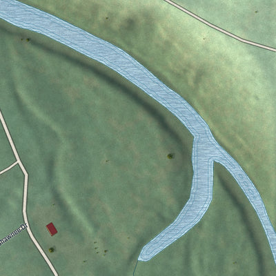Second close-up of the map of Miramiguoa Park, Missouri print showing more streets and buildings