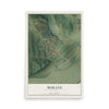 Map of Mokane, Missouri, 12 x 18 inch unframed archival matte print