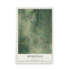 Map of Mooresville, Missouri, 12 x 18 inch unframed archival matte print