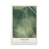 Map of Neck City, Missouri, 12 x 18 inch unframed archival matte print