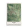 Map of Nevada, Missouri, 12 x 18 inch unframed archival matte print