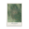 Map of New London, Missouri, 12 x 18 inch unframed archival matte print