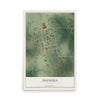 Map of Niangua, Missouri, 12 x 18 inch unframed archival matte print