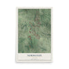 Map of Normandy, Missouri, 12 x 18 inch unframed archival matte print