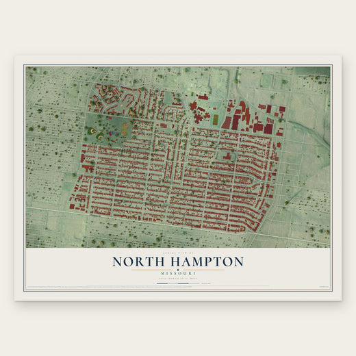North Hampton, Missouri map print, the full design