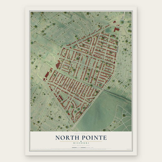 North Pointe, Missouri map print, the full design