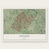 O'Fallon, St. Louis, Missouri map print, the full design