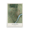 Map of Old Monroe, Missouri, 12 x 18 inch unframed archival matte print