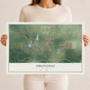 Map of Oronogo, Missouri, 12 x 18 inch unframed archival matte print