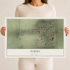 Map of Parma, Missouri, 12 x 18 inch unframed archival matte print