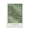 Map of Pasadena Hills, Missouri, 12 x 18 inch unframed archival matte print