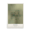 Map of Pascola, Missouri, 12 x 18 inch unframed archival matte print