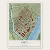Patch, Missouri map print, the full design