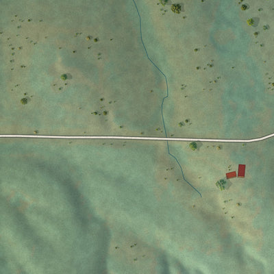 Second close-up of the map of Paynesville, Missouri print showing more streets and buildings