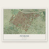 Penrose, Missouri map print, the full design