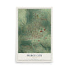 Map of Pierce City, Missouri, 12 x 18 inch unframed archival matte print