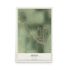 Map of Qulin, Missouri, 12 x 18 inch unframed archival matte print