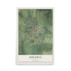 Map of Ridgeway, Missouri, 12 x 18 inch unframed archival matte print