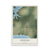 Map of Rockville, Missouri, 12 x 18 inch unframed archival matte print
