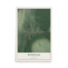 Map of Rothville, Missouri, 12 x 18 inch unframed archival matte print