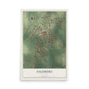 Map of Salisbury, Missouri, 12 x 18 inch unframed archival matte print