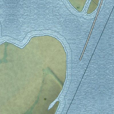 Second close-up of the map of Schell City, Missouri print showing more streets and buildings