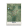 Map of Sheridan, Missouri, 12 x 18 inch unframed archival matte print