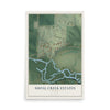 Map of Shoal Creek Estates, Missouri, 12 x 18 inch unframed archival matte print