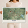 Map of Slater, Missouri, 12 x 18 inch unframed archival matte print