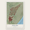 Soulard, Missouri map print, the full design