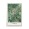 Map of Spickard, Missouri, 12 x 18 inch unframed archival matte print