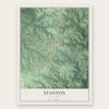 Stanton, Missouri map print, the full design