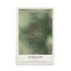 Map of Sturgeon, Missouri, 12 x 18 inch unframed archival matte print