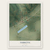 Tebbetts, Missouri map print, the full design