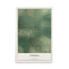 Map of Tindall, Missouri, 12 x 18 inch unframed archival matte print