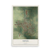 Map of Tipton, Missouri, 12 x 18 inch unframed archival matte print
