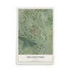 Map of Uplands Park, Missouri, 12 x 18 inch unframed archival matte print